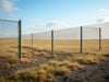 Create a dynamic image showcasing AutoFence ProBarrier in action, emphasizing durability, quick deployment, and robust protection., vector, best quality, masterpiece