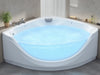 "AquaWave Whirlpool Jets: luxurious spa-like bathtub with powerful jets, soothing ambiance, elegant design, stress relief.", vector, best quality, masterpiece