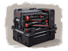 "ToolTrek Rolling Toolbox Deluxe: durable design, heavy-duty wheels, spacious interior, customizable compartments, organized efficiency", vector, best quality, masterpiece