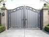 "Create an image of TitanShield Security Gate: robust, stylish, maximum protection, seamless lock, customizable design.", vector, best quality, masterpiece