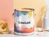 "ColorLock Paint Binder: vibrant, long-lasting colors, strong adhesion, durable finishes, professional and DIY painting.", vector, best quality, masterpiece