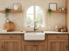 "Create an image of the Rustic Elegance Farmhouse Sink: cozy retreat, deep basin, timeless charm.", vector, best quality, masterpiece