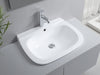 "Design a modern bathroom featuring AquaElegance Undermount Bathroom Sink, emphasizing sleek lines and luxury aesthetics.", vector, best quality, masterpiece