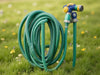 "Hose Harmony Hanger, elegant garden hose storage, weather-resistant, prevents tangles, enhances outdoor decor, stylish.", vector, best quality, masterpiece