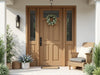 "Cottage Charm: The Rustic Door Ensemble, blending timeless elegance and modern durability, farmhouse entryway style.", vector, best quality, masterpiece