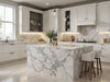 "Create an elegant kitchen scene featuring Galileo Granite Countertops, highlighting unique patterns and durability.", vector, best quality, masterpiece