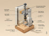 Create a detailed image of PerfectBore Drill Jig System: innovative, precise, easy-to-use, versatile, professional., vector, best quality, masterpiece