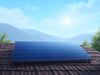 "SunWave Monocrystalline Solar Panels on a rooftop, capturing sunlight, showcasing efficiency, durability, sustainability.", vector, best quality, masterpiece