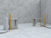 ParkSafe Barrier Lock: A robust, durable parking security system with seamless installation and advanced protection features., vector, best quality, masterpiece