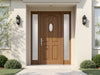 Create a "Timeless Welcome: The Heritage Home Door Series" image showcasing elegant, durable, stylish door designs., vector, best quality, masterpiece