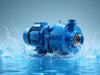 Create an image of the PowerMax Transfer Pump efficiently moving water, showcasing durability and high performance., vector, best quality, masterpiece