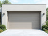 Create a realistic image showcasing DurableDrive Sectional Garage Doors, featuring elegance, strength, security, and modern design., vector, best quality, masterpiece