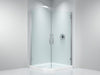 UltraClear Pivot Shower Door – Elegance in Every Curve