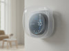 "TempGuardian smart thermostat: seamless integration, intuitive controls, energy-saving, personalized climate comfort, modern home setting.", vector, best quality, masterpiece