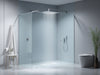 A sleek modern bathroom showcasing the Refreshing Rain Shower Ensemble, featuring a luxurious rainfall experience., vector, best quality, masterpiece