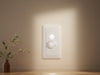 "AutoBeam Light Sensing Switch adjusting indoor illumination, sleek design, smart home, energy-efficient sensor technology.", vector, best quality, masterpiece