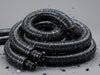 Create an image of 'SafeFlow Heavy-Duty Gas Hose': rugged, leak-free, durable, reinforced, reliable, secure, weather-resistant., vector, best quality, masterpiece