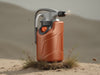 "FuelMate Pro Gas Can: sturdy, leak-proof design, easy pour spout, reliable for adventure and emergency.", vector, best quality, masterpiece