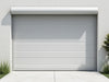 "FlexiRoll Garage Doors: Durable, stylish roll-up design, superior insulation, sleek finish, effortless access.", vector, best quality, masterpiece