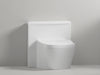 "FluidDesign One-Piece Toilet: Sleek, compact design, advanced flushing, water-saving, elegant bathroom centerpiece, enhanced functionality.", vector, best quality, masterpiece