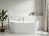 Create a serene, luxurious bathroom oasis featuring the Elysian Escape Drop-In Bathtub, modern and inviting., vector, best quality, masterpiece