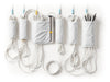 "CordGuardian: Ultimate Extension Cord Organizer Set, neatly organizes tangled cords with clips, bags, and straps.", vector, best quality, masterpiece