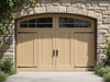 "Sturdy Shield Side Hinged Garage Doors, strong stylish design, high-quality materials, classic aesthetic, durable.", vector, best quality, masterpiece