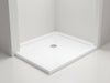 "TranquilBase Easy Drain Shower Base, sleek modern design, seamless fit, advanced drainage, luxurious bathroom setting.", vector, best quality, masterpiece