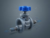 "Showcase Everflow Performance Globe Valve in a plumbing setup, highlighting precision, durability, reliable flow control.", vector, best quality, masterpiece