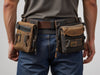 Create an image of the 'Elite Electrician's Utility Belt' with reinforced pockets, loops, and adjustable fit., vector, best quality, masterpiece