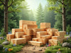 CedarLine Softwood Lumber surrounded by lush forest, showcasing strength, durability, natural beauty, and warmth., vector, best quality, masterpiece