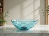 "RadiantRipple Vessel Sink in serene bathroom oasis, unique ripple design, elegant light reflection, modern", vector, best quality, masterpiece