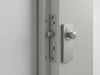 Create a modern image of 'SnapLock Precision Latch': sleek, secure, adjustable door lock, stylish design., vector, best quality, masterpiece