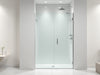 AquaElegance Pivot Shower Door, sleek design, high-quality glass, spa-like ambiance, modern bathroom elegance, timeless beauty., vector, best quality, masterpiece