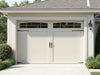 "Heritage Haven Side Hinged Garage Doors: Timeless elegance, classic aesthetics, high-quality, durable, seamless, charming, secure.", vector, best quality, masterpiece