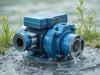 "PowerDrain Pro Submersible Pump: robust design, efficient water removal, high-performance motor, rugged reliability.", vector, best quality, masterpiece