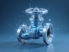 "FluidBalance Globe Valve, robust durable design, optimal flow control, precision engineering, reliable plumbing performance, high pressure", vector, best quality, masterpiece