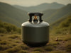 "Propane Power Pro Tank, sturdy propane tank, outdoor adventures, safety features, efficient energy, camping companion.", vector, best quality, masterpiece