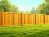 "Create an image of PrecisionLine Reinforced Posts installed in a beautiful, durable, modern fence landscape.", vector, best quality, masterpiece