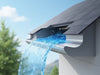 "StormShield Gutter Protection System, durable, seamless water flow, prevents clogs, sleek design, home safety.", vector, best quality, masterpiece