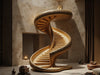 "Serpent's Ascent Spiral Staircase, elegant design, flowing lines, durable materials, artistic focal point, sophisticated.", vector, best quality, masterpiece