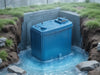 Create an image of the AquaGuard Sump Sentinel, showcasing reliable, energy-efficient basement flood protection, focusing on durability., vector, best quality, masterpiece