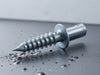 "StormLock Roofing Screws: durable, rust-resistant, watertight, strong, reliable, self-tapping, secure, metal and asphalt roofing.", vector, best quality, masterpiece