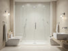 "Create a luxurious bathroom scene showcasing Cascade Harmony Shower Surrounds, with elegance and seamless finish.", vector, best quality, masterpiece