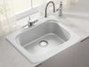 "SwiftSink Drop-In Utility Sink, modern kitchen, sleek design, spacious basin, durable material, seamless integration.", vector, best quality, masterpiece