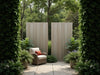 "Whisper Wall Privacy Panels: Stylish, durable, elegant garden dividers for serene, tranquil outdoor oasis transformation.", vector, best quality, masterpiece