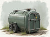 "Propane SecureLock Tank: sturdy, secure propane storage, advanced safety features, durable, portable, weather-resistant.", vector, best quality, masterpiece